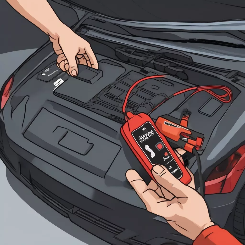 Kết nối bộ kích bình với ắc quy ô tô