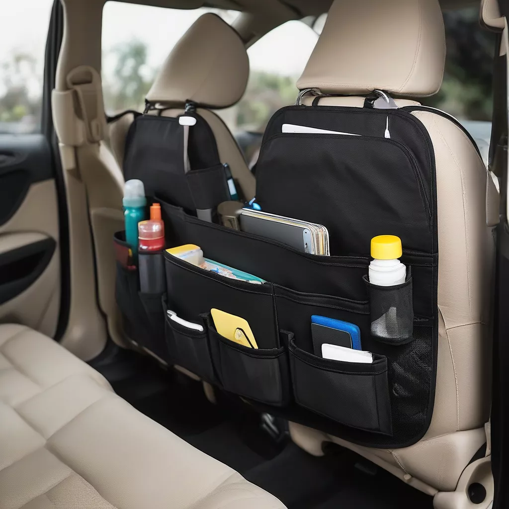 Rak Penyimpanan di Belakang Jok Mobil