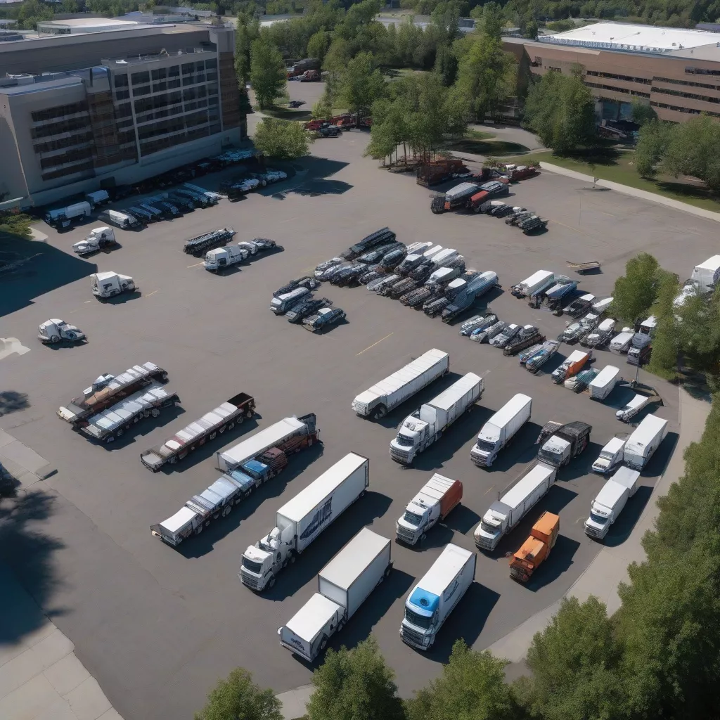 Hanoi Trucks Inventory Yard