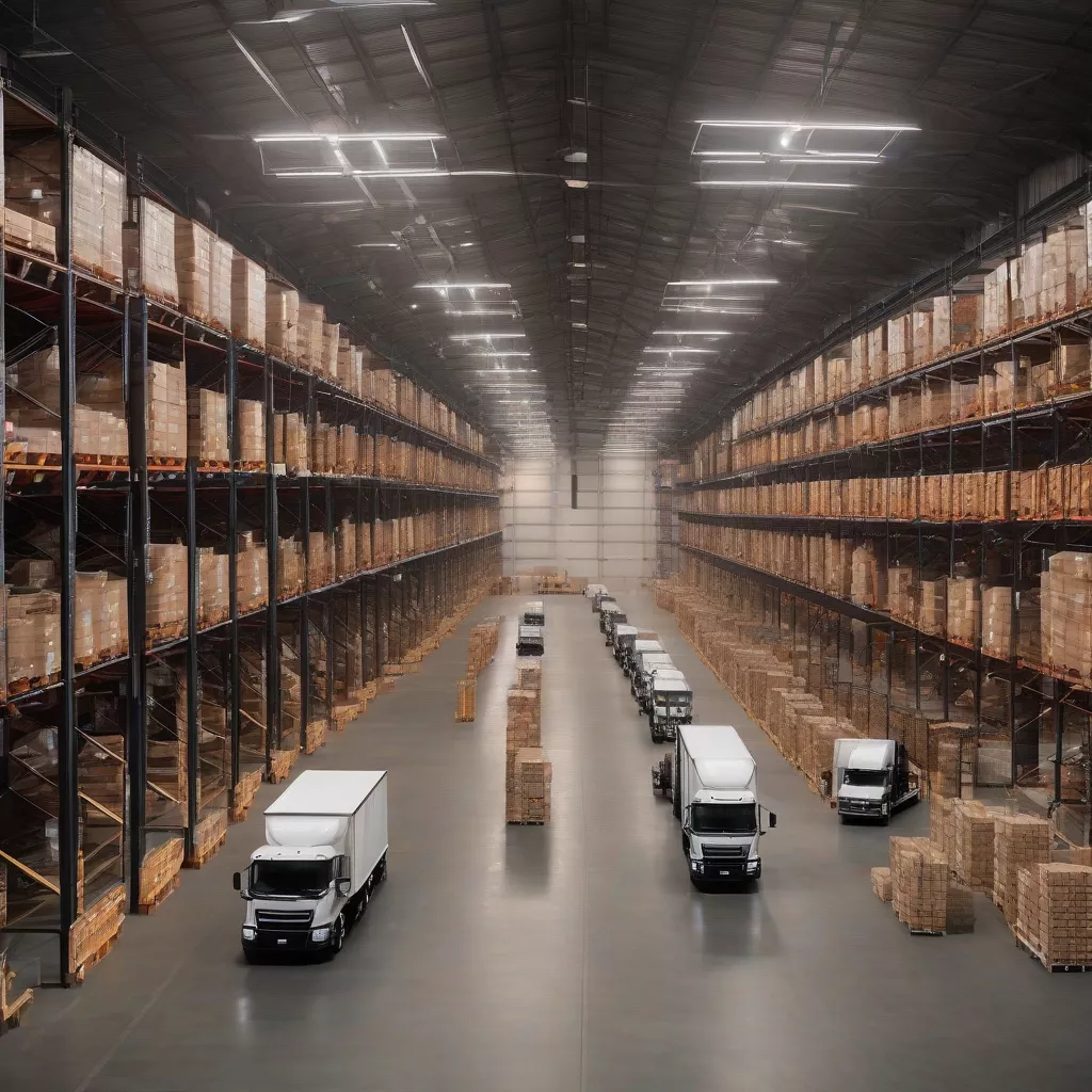 Kho xe tải hiện đại