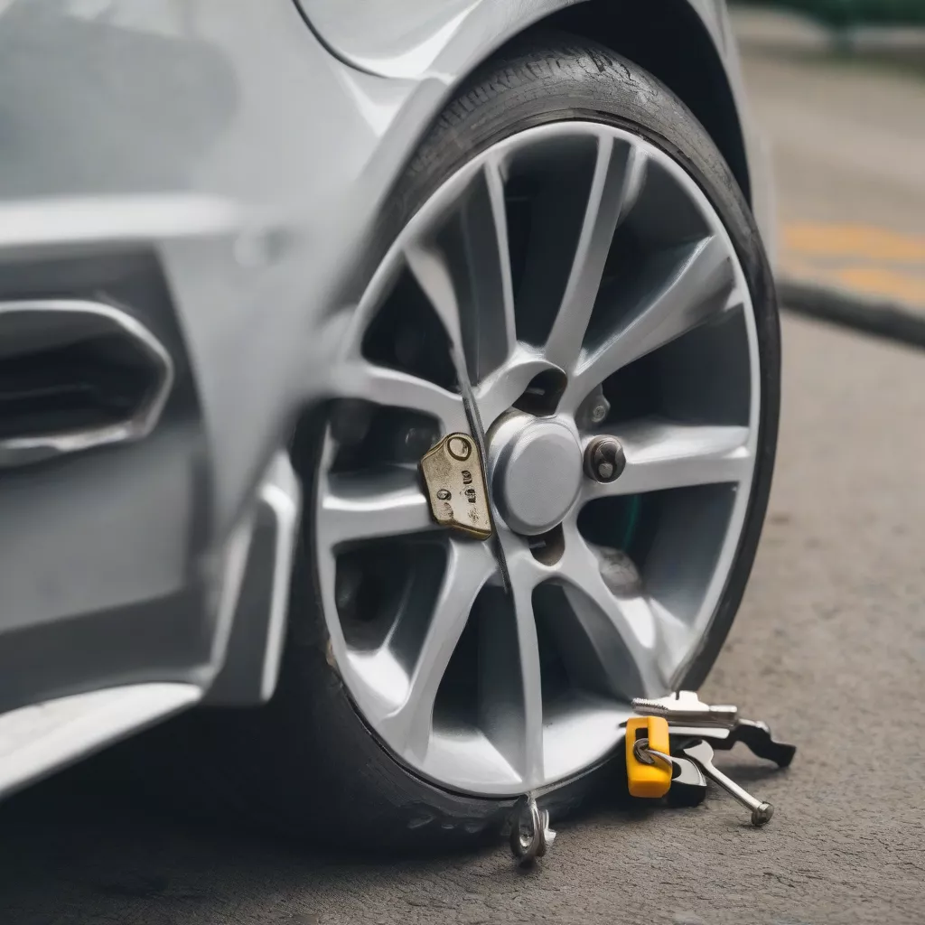 Khóa bánh xe ô tô vi phạm: Khi nào bị khóa và cách xử lý?