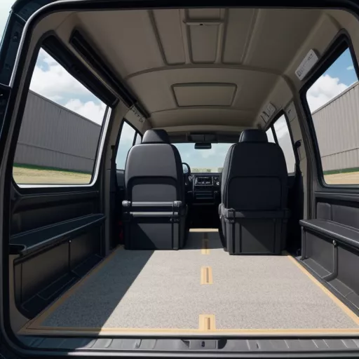 Khoang chở hàng rộng rãi của xe tải van Thaco Frontier