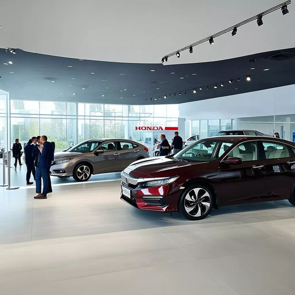 Interno della concessionaria Honda