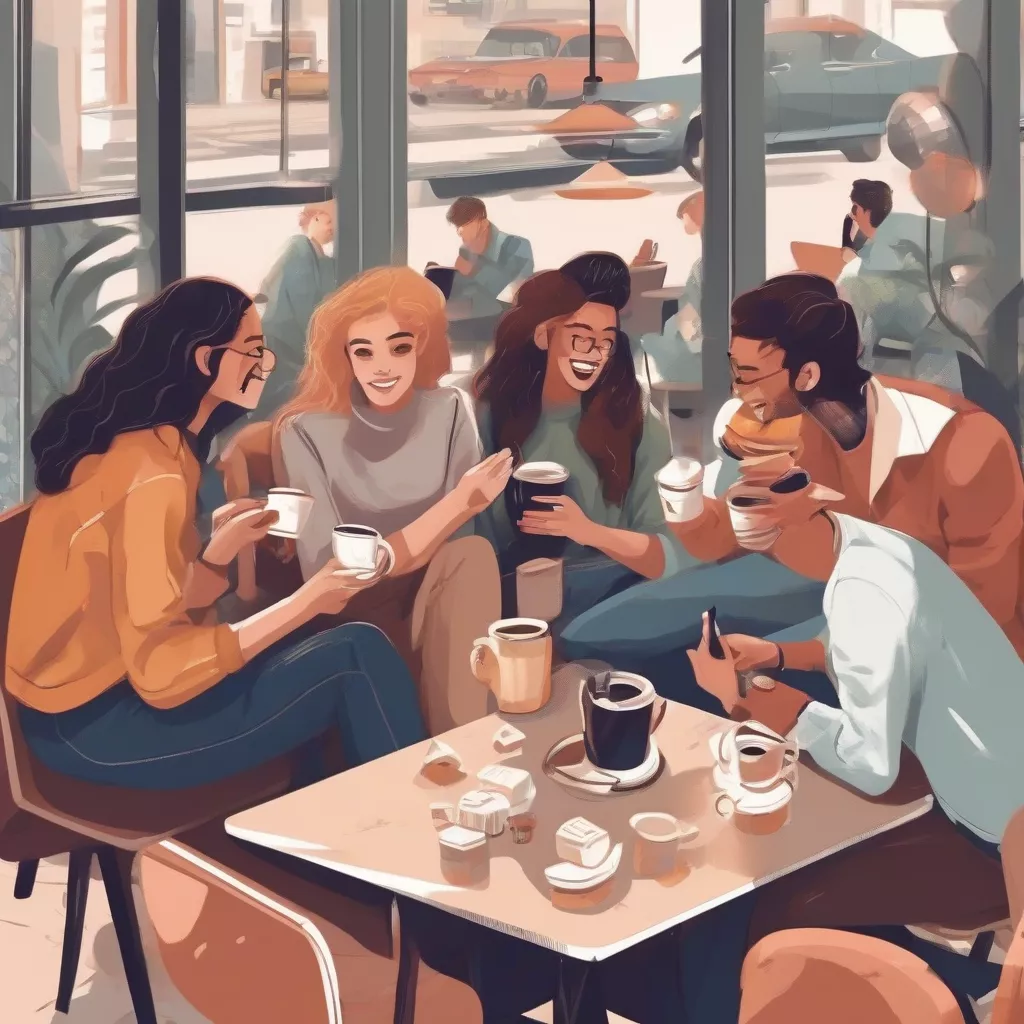 Không gian quán cà phê ô tô fun