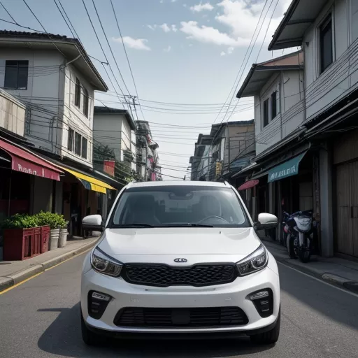 Pick-up Kia numa zona moderna