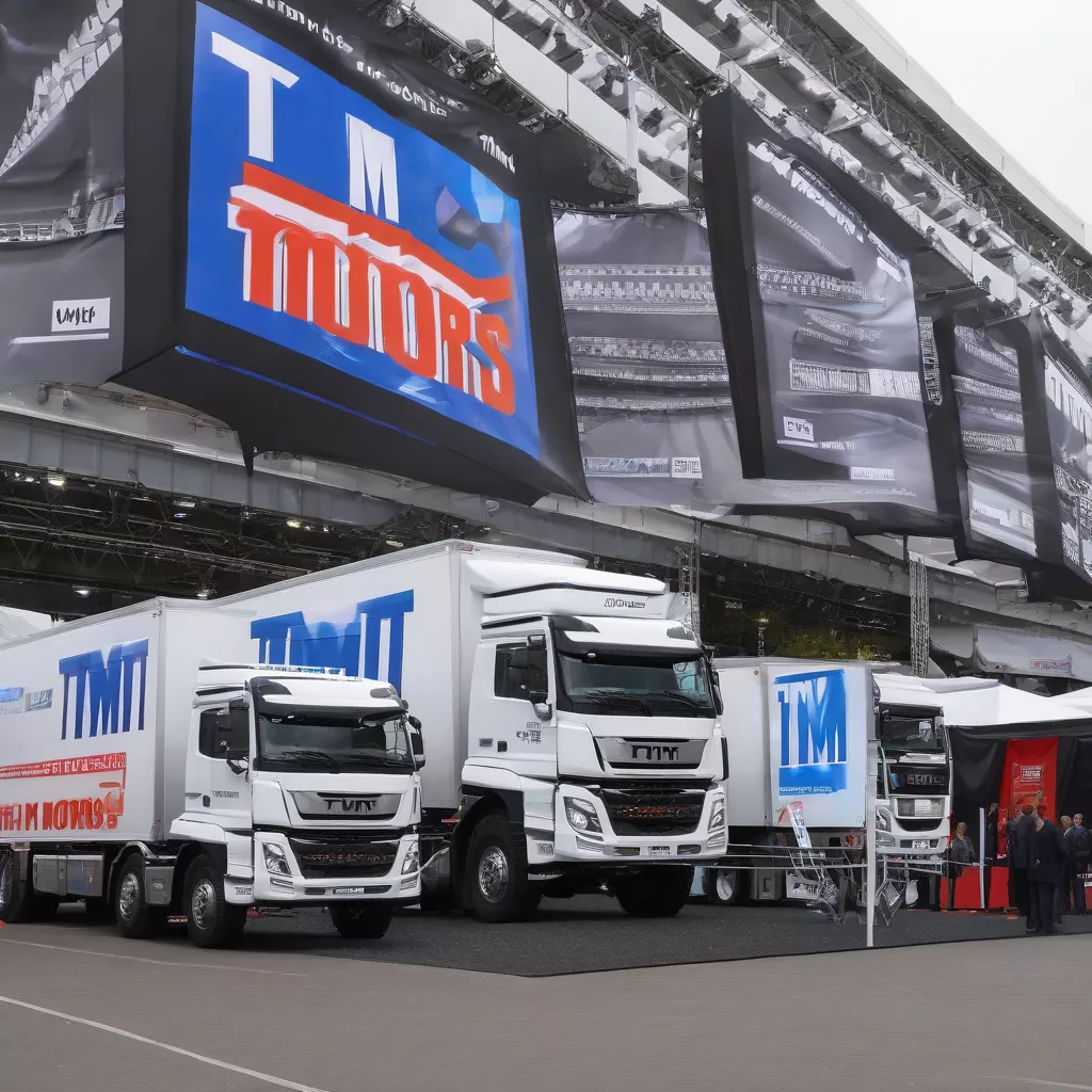 Khu vực trưng bày xe tải TMT tại Hà Nội
