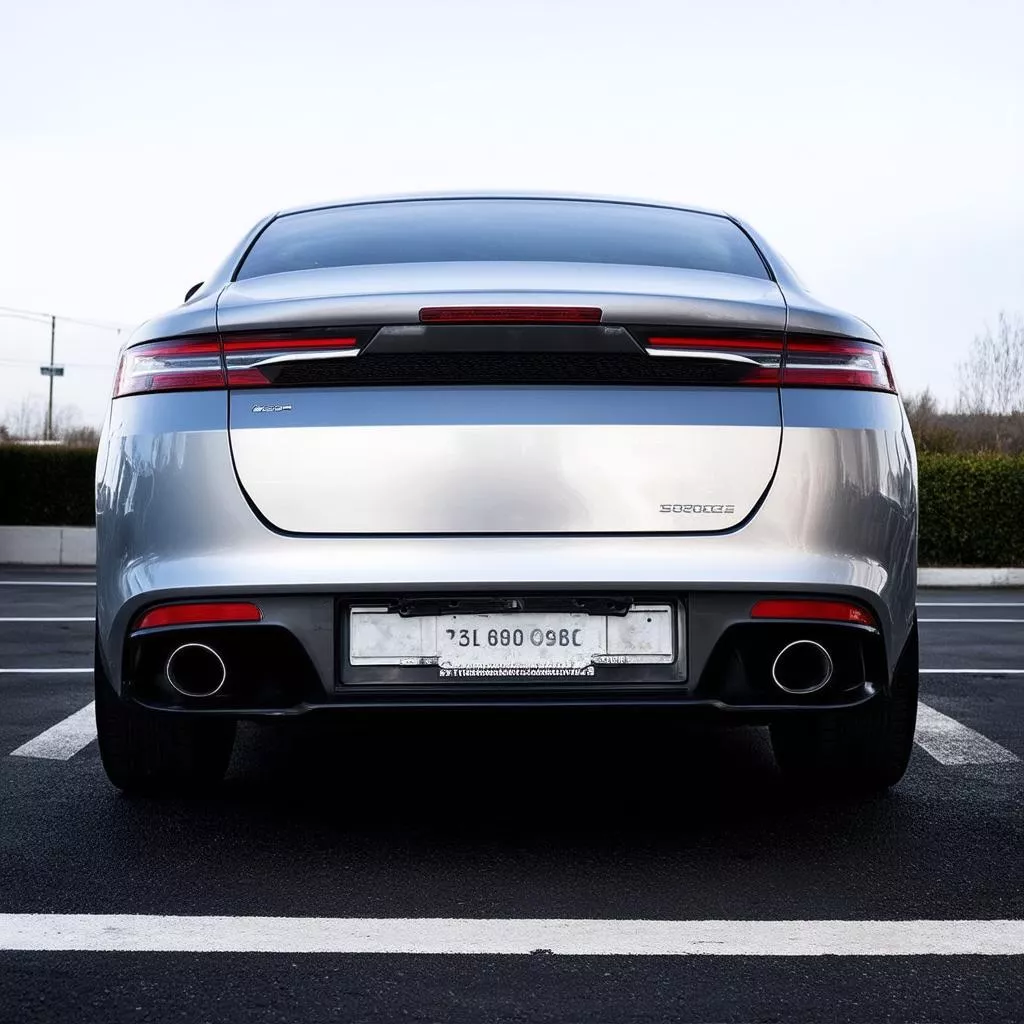 Durable stainless steel European license plate frame