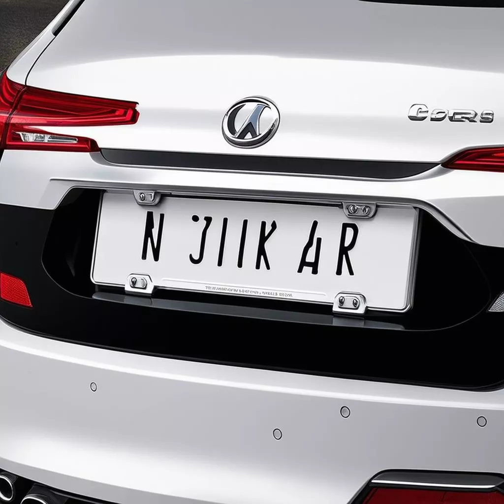 Khung bọc biển số ô tô titan