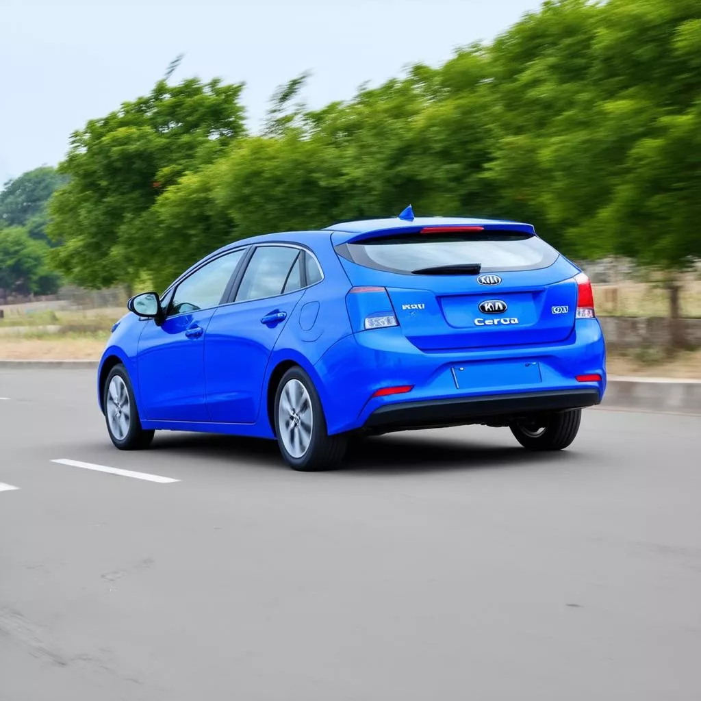Blue Kia Cerato