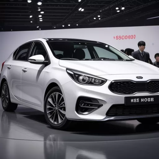 Kia Cerato displayed in a modern showroom