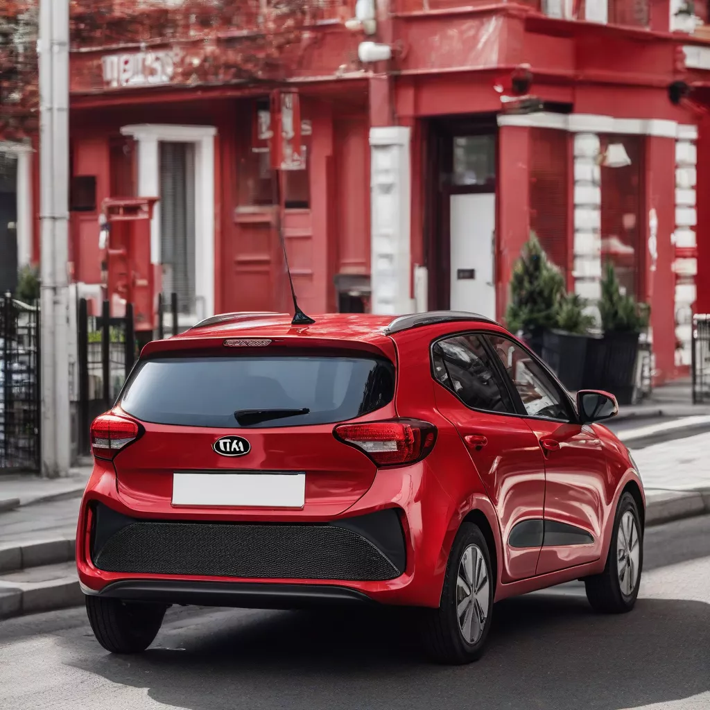 Red Kia Morning