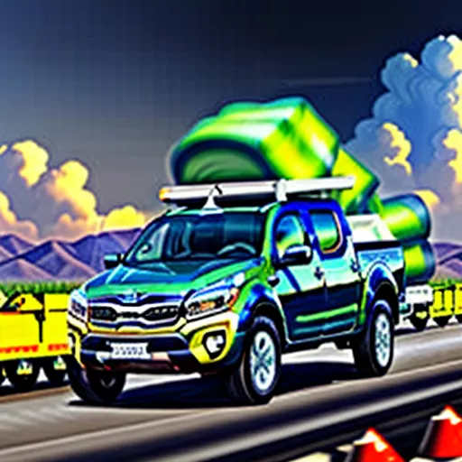 KIA THACO FRONTIER truck transporting goods