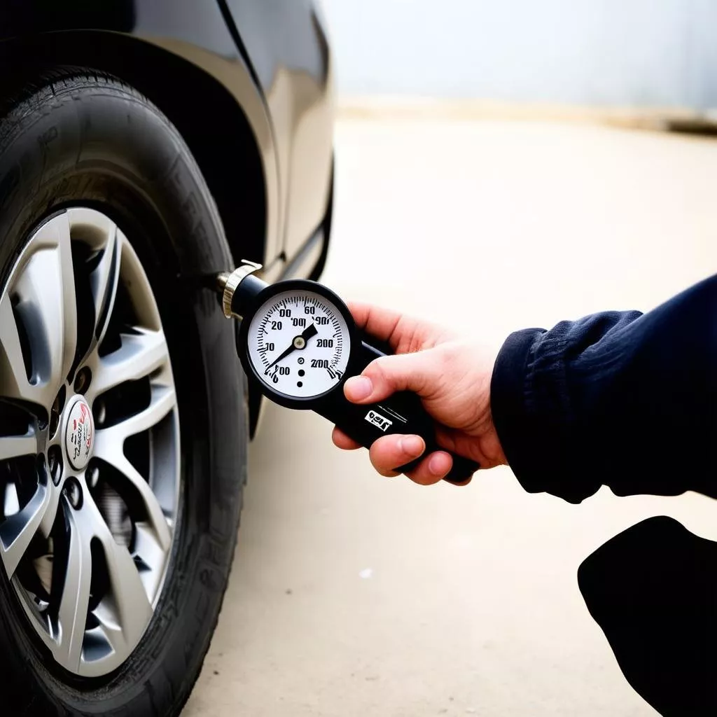 Kiểm Tra Áp Suất Lốp Xe Ô Tô