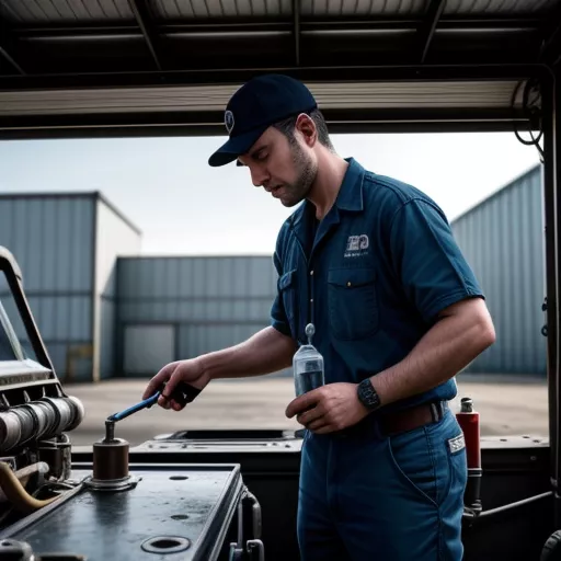 Checking the power steering fluid in a truck