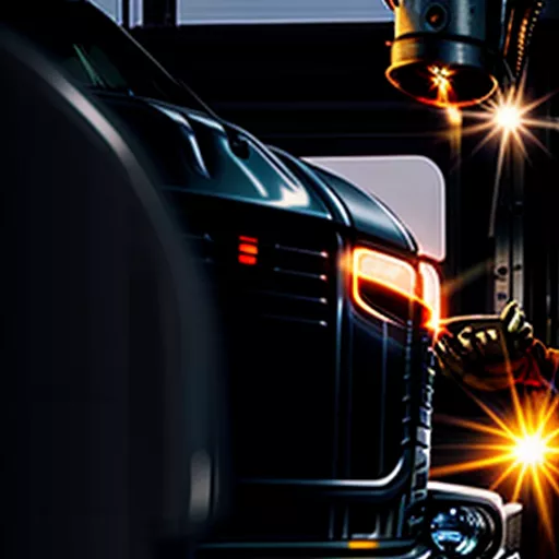 Truck headlight inspection