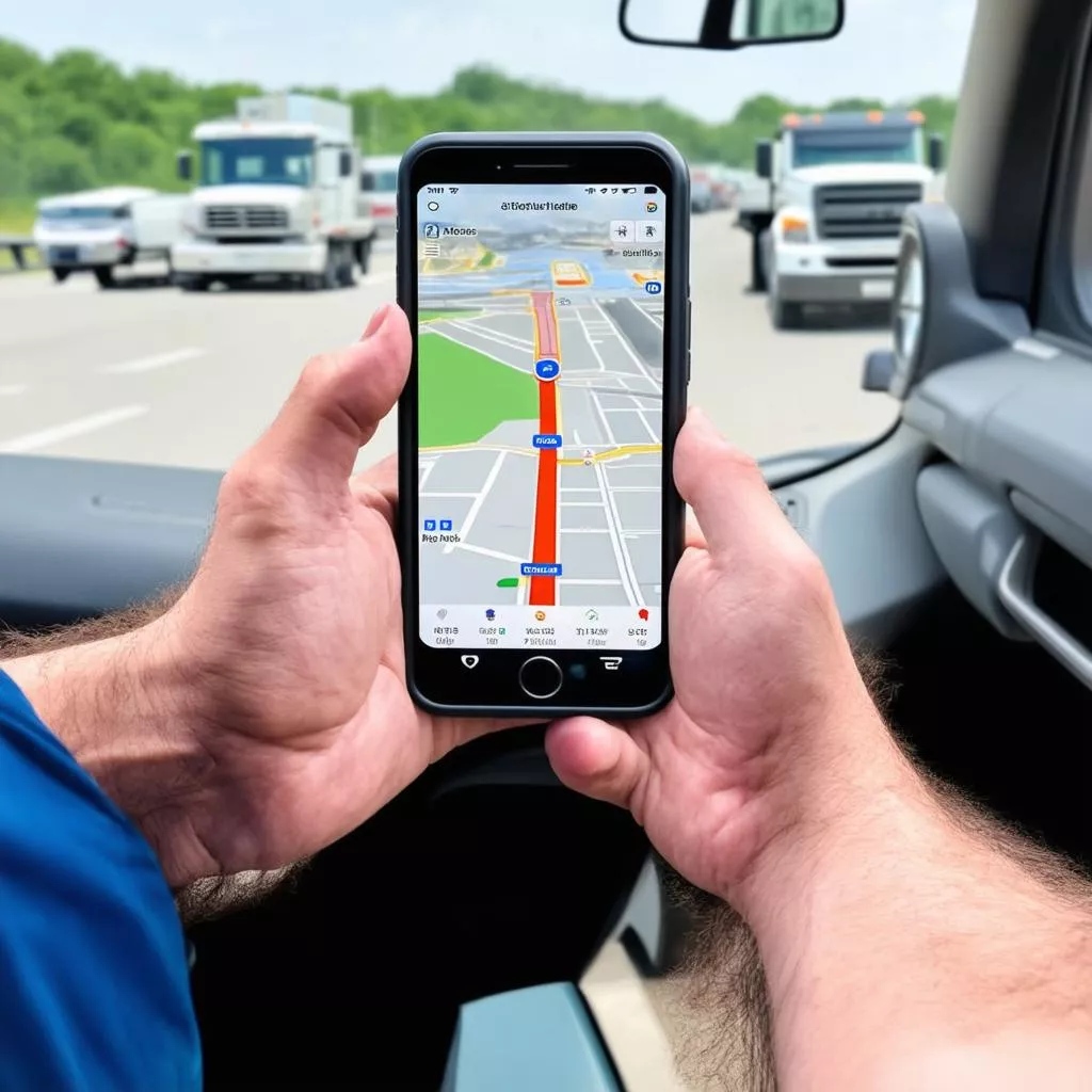 Kiểm tra định vị xe tải qua điện thoại