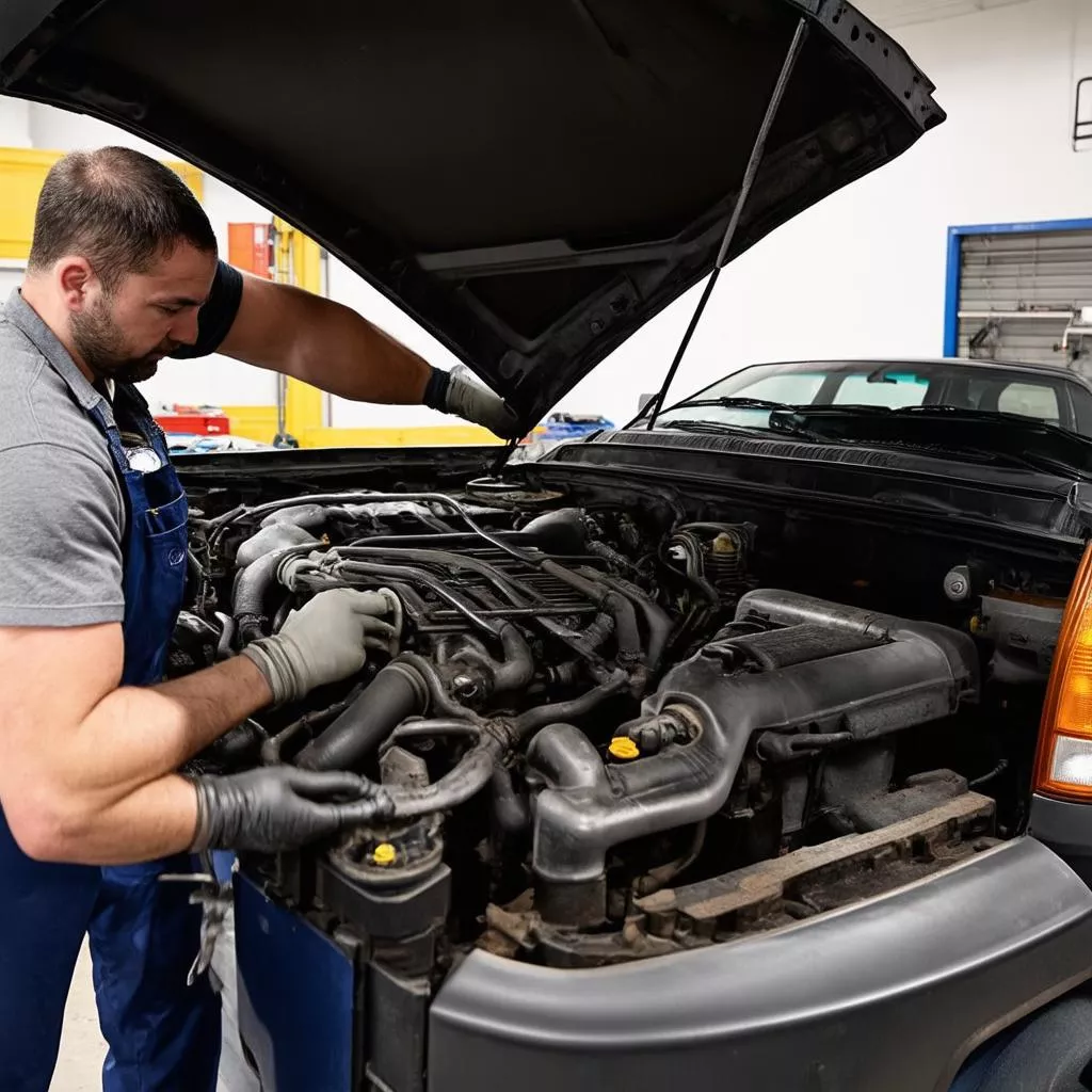 Kiểm tra động cơ Ford Ranger cũ