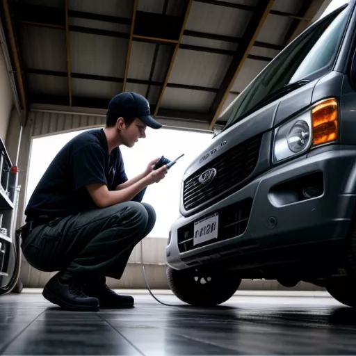 Kia Van Truck Engine Inspection