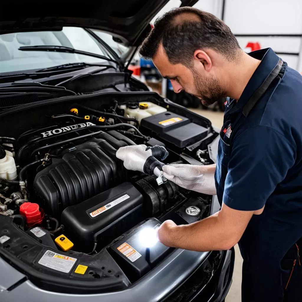 Kiểm tra động cơ xe ô tô CRV cũ