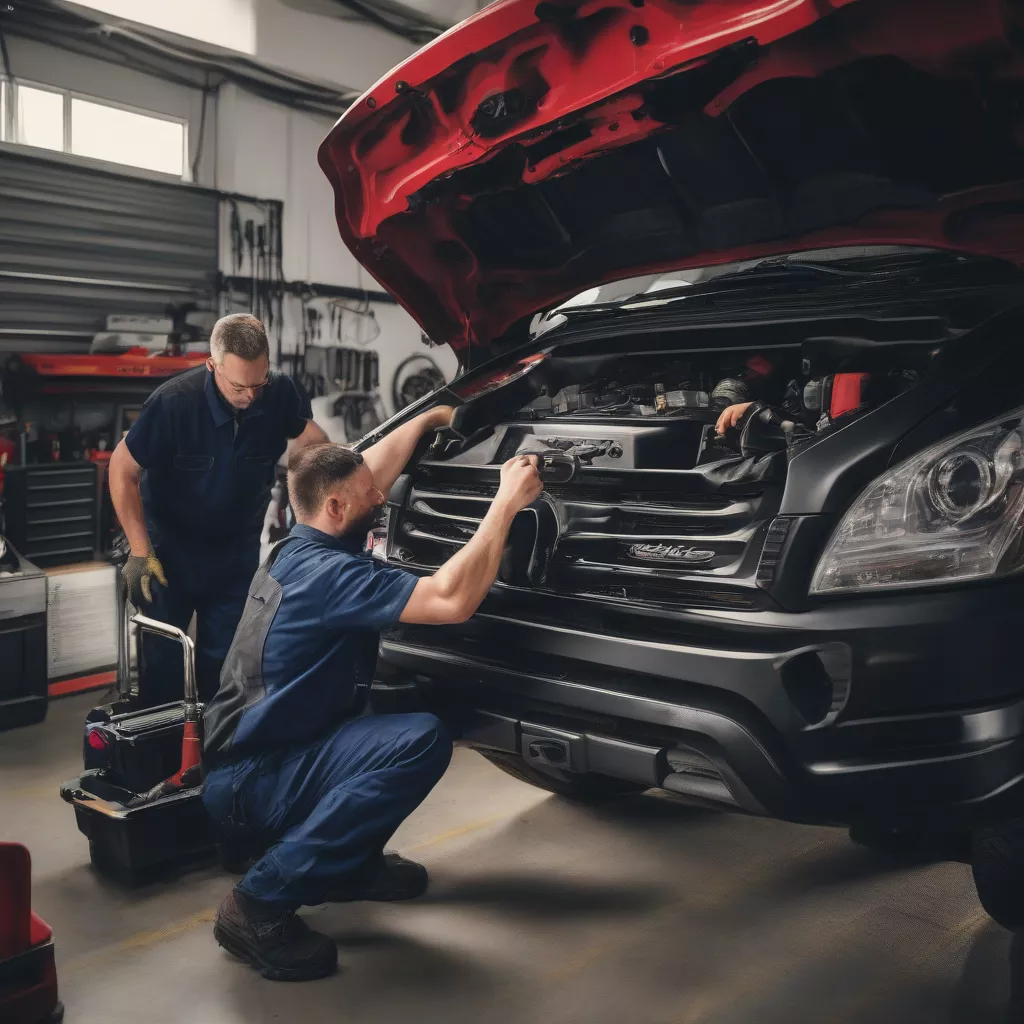 Kiểm tra động cơ ô tô tải