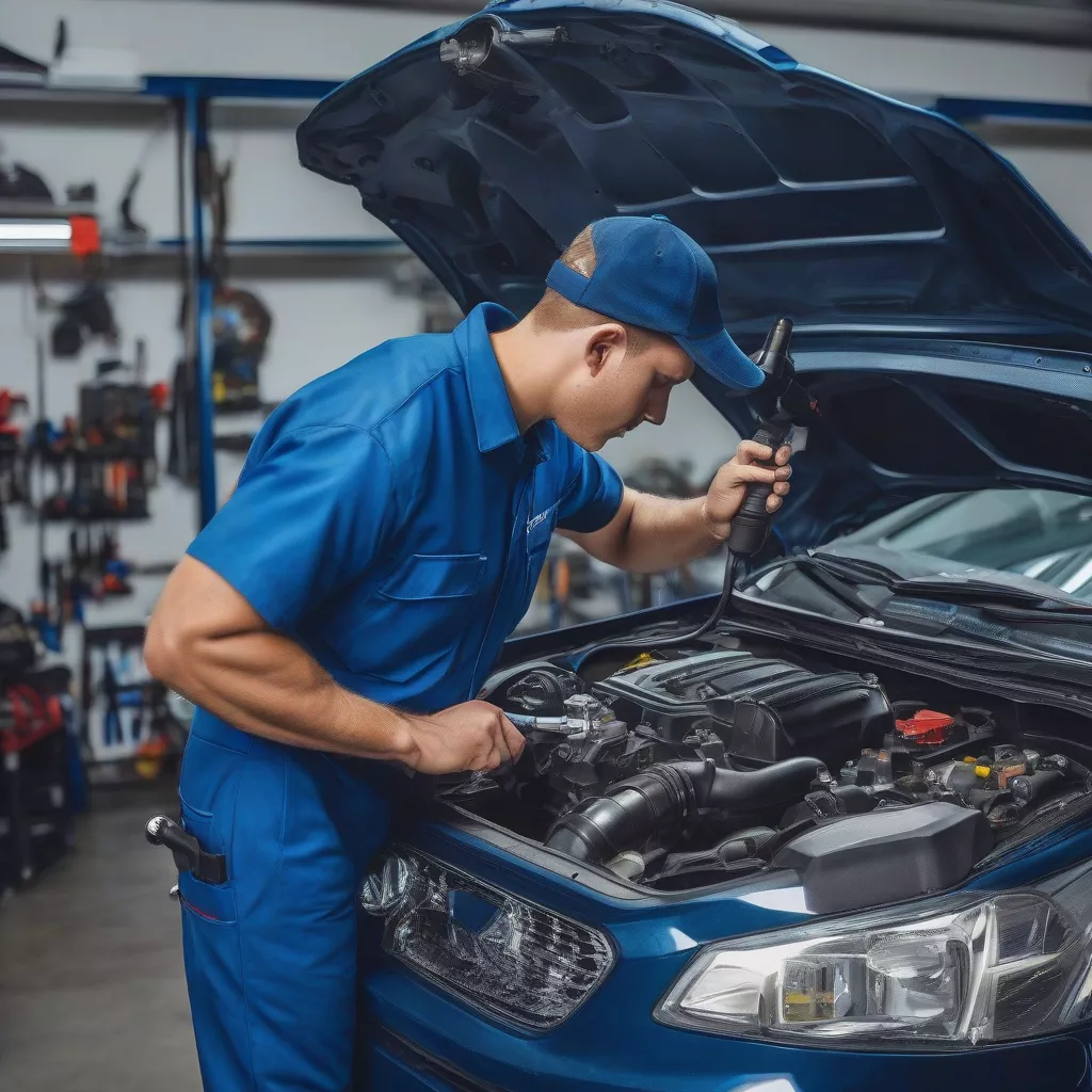 检查二手汽车发动机