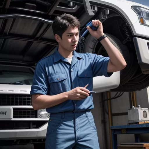 Kiểm tra động cơ xe tải