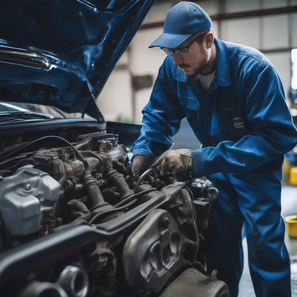 Kiểm tra động cơ xe tải cũ