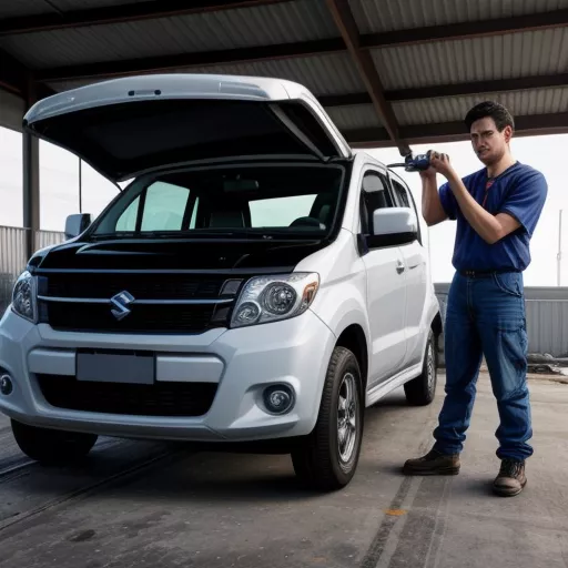 Controllo del motore di un furgone Suzuki Van usato