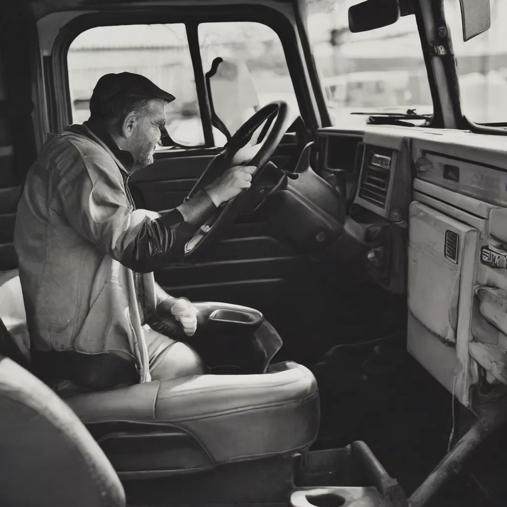 Kiểm tra ghế lái xe tải cũ