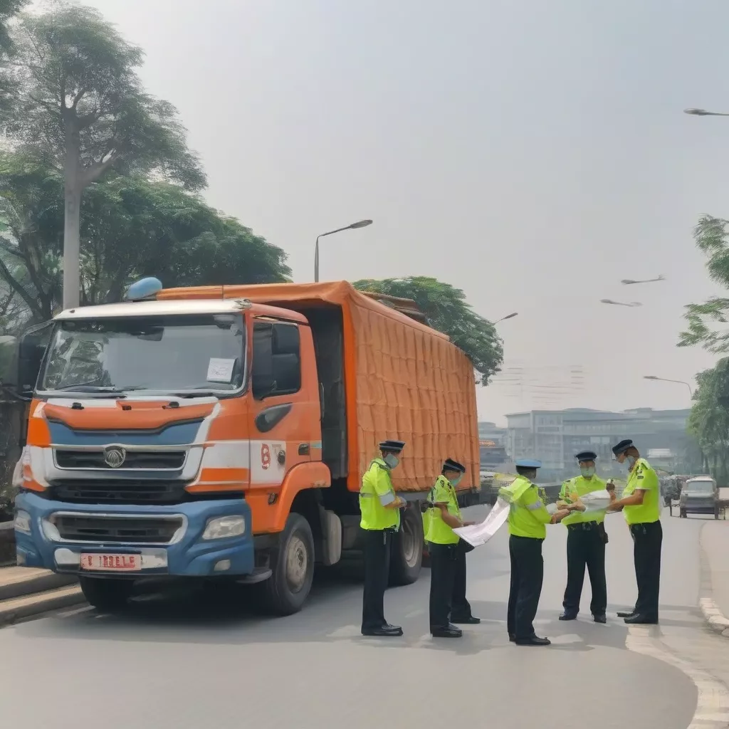 Kiểm tra giấy tờ xe tải