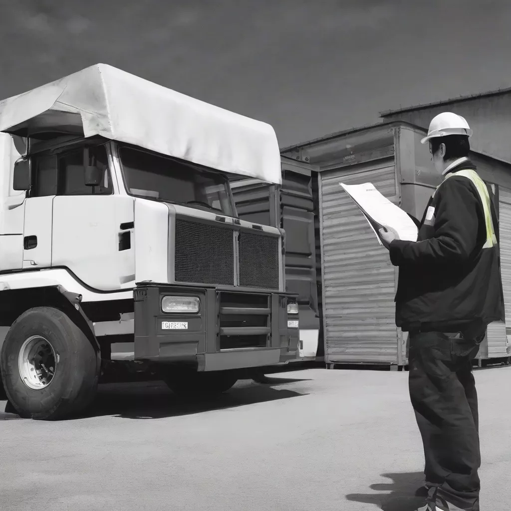 Kiểm tra giấy tờ xe tải