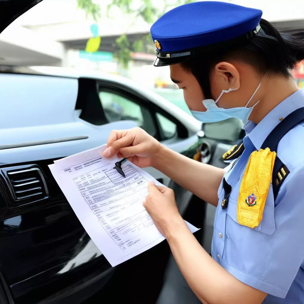 Vehicle registration inspection
