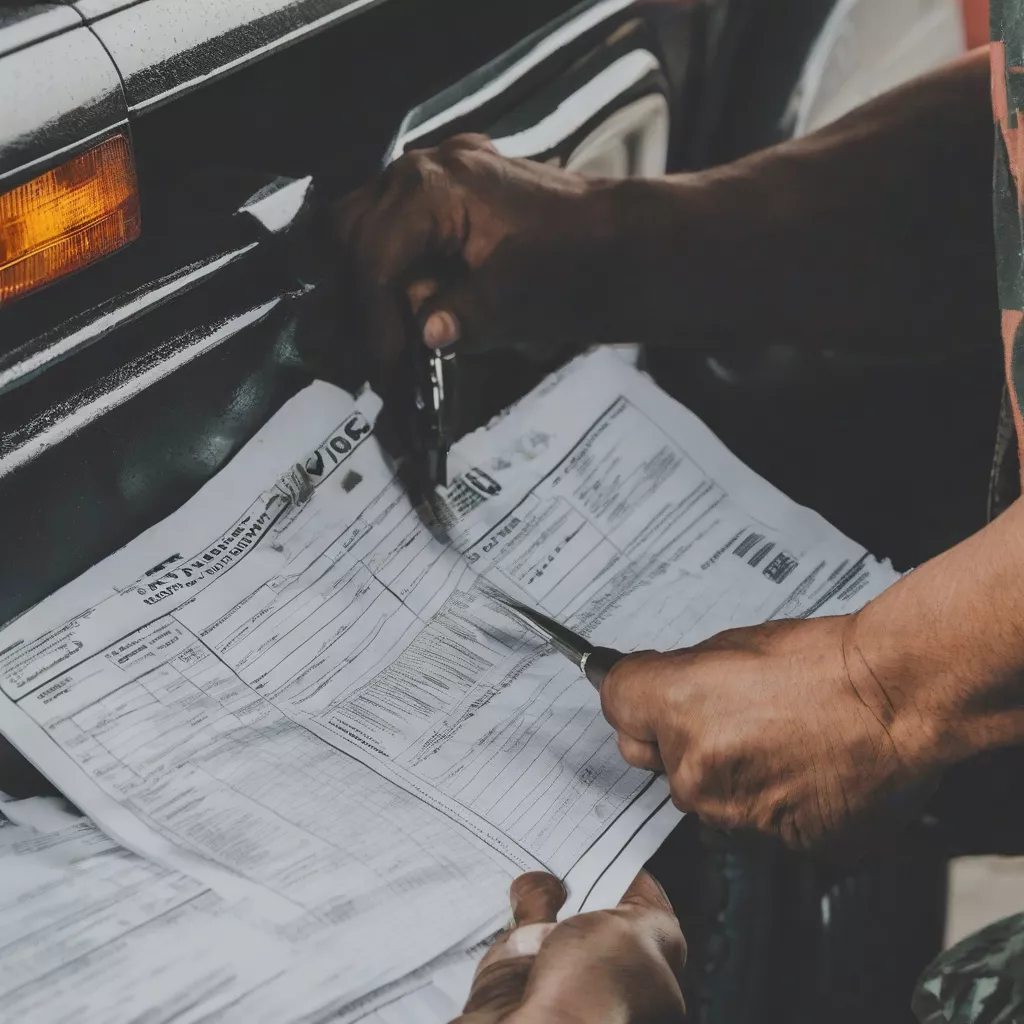 Inspecting used truck documents