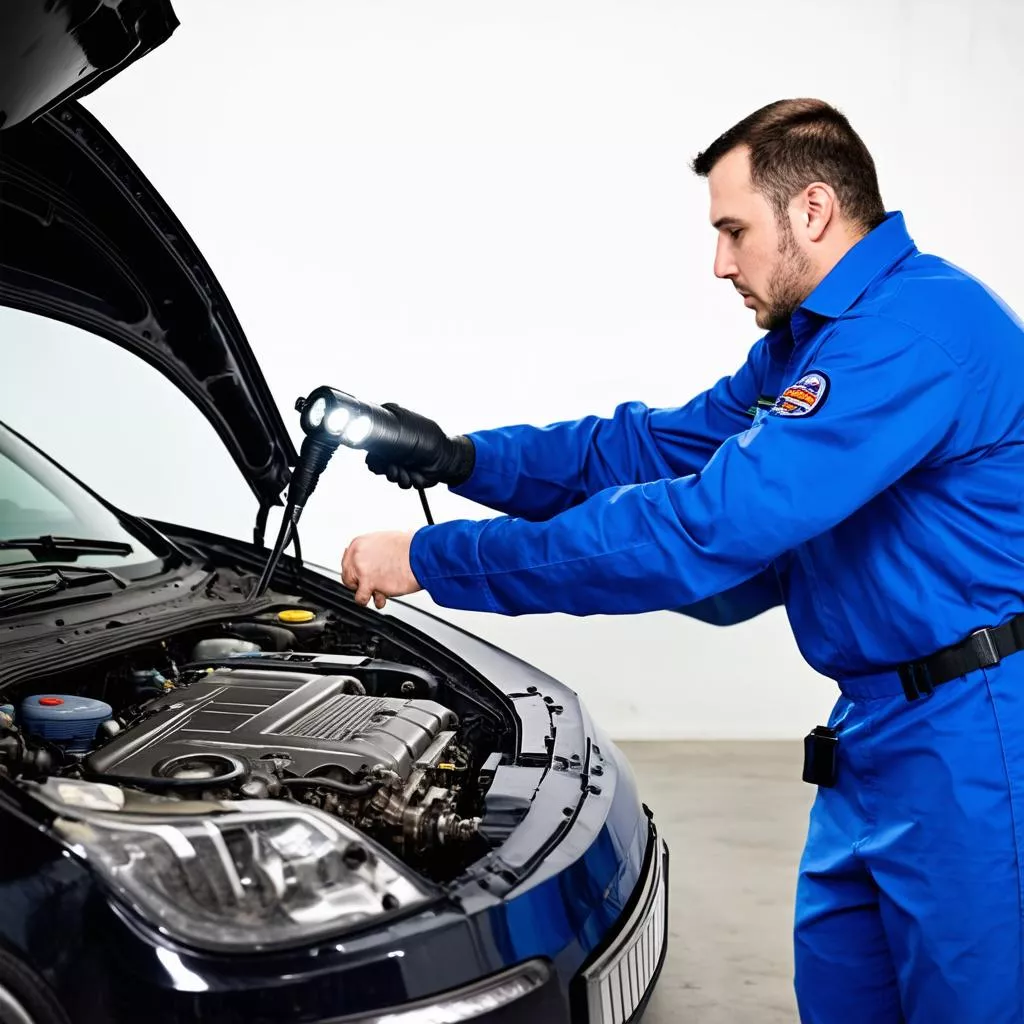 Car transmission inspection