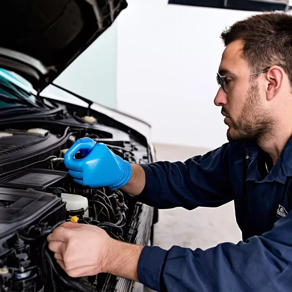 Kiểm tra két nước làm mát ô tô