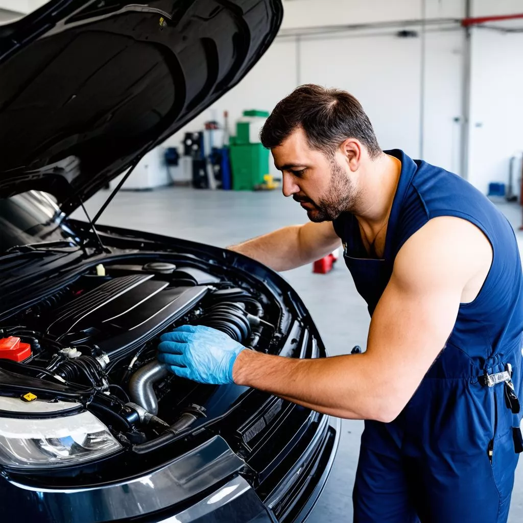 Kiểm tra khoang máy sau khi xịt rửa