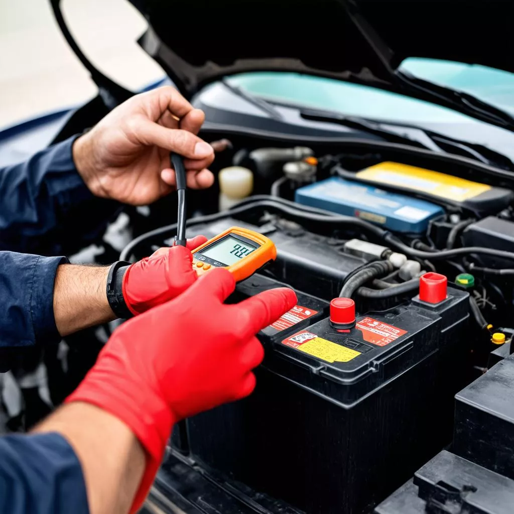 Verificando a amperagem da bateria