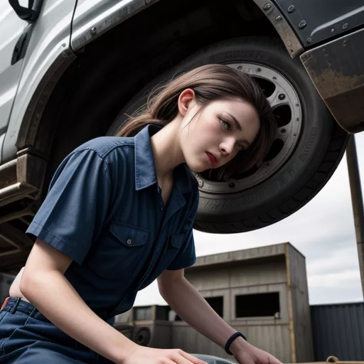 检查卡车离合器片