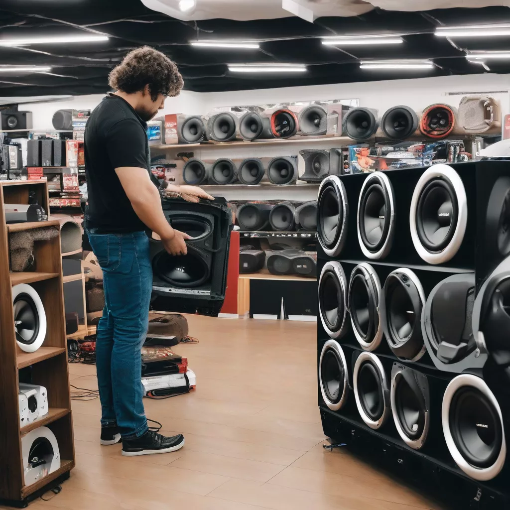 Inspecting a used car subwoofer