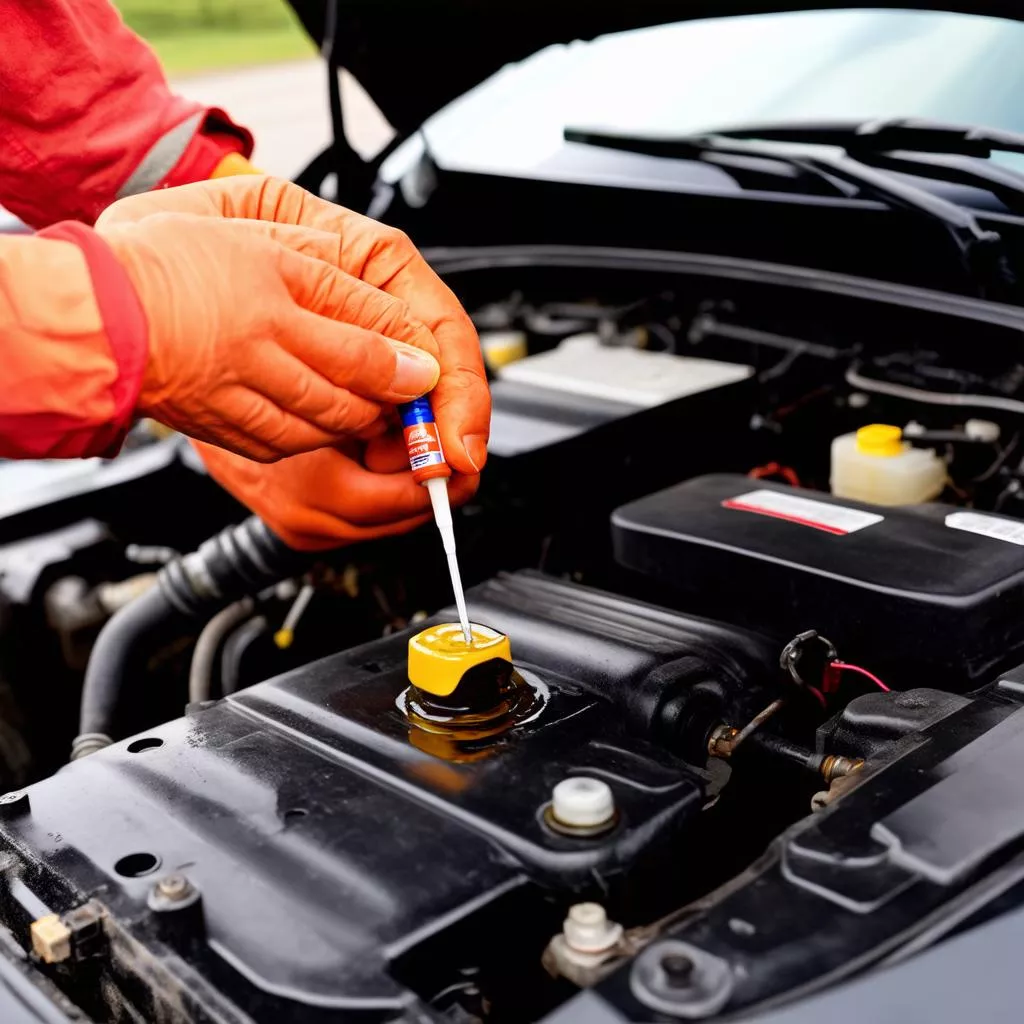 Kiểm tra nhớt ô tô