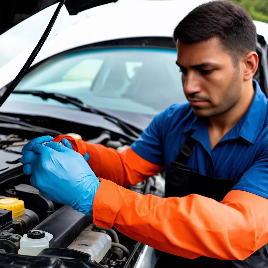 Checking Coolant Level