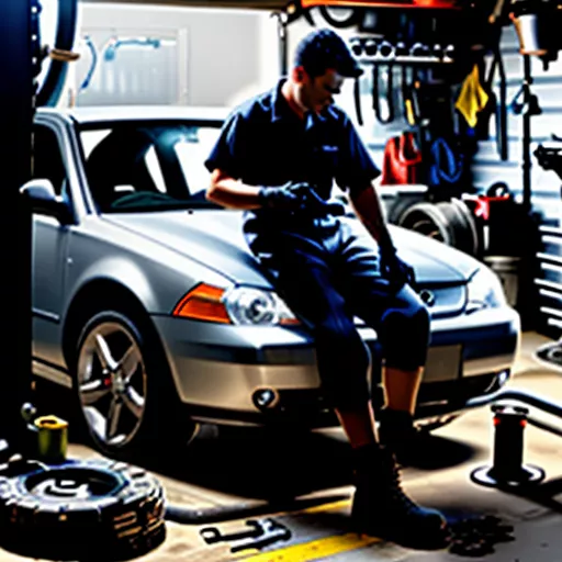 Inspecting a truck's parking brake
