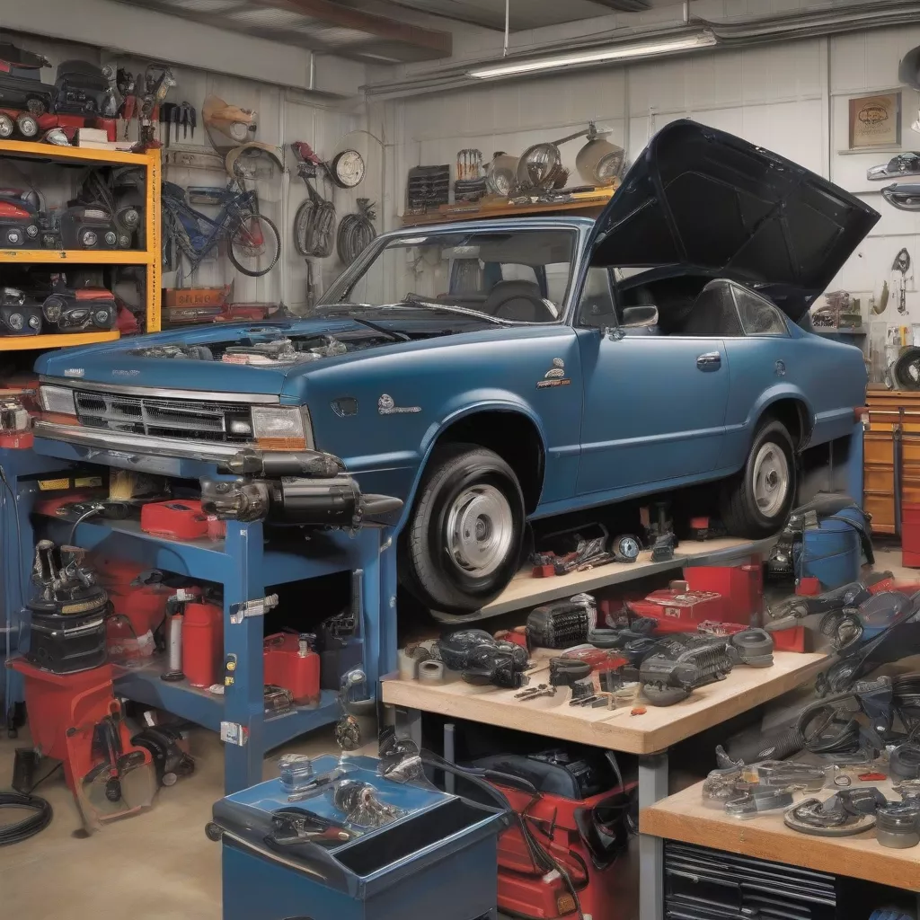 자동차 부품 점검