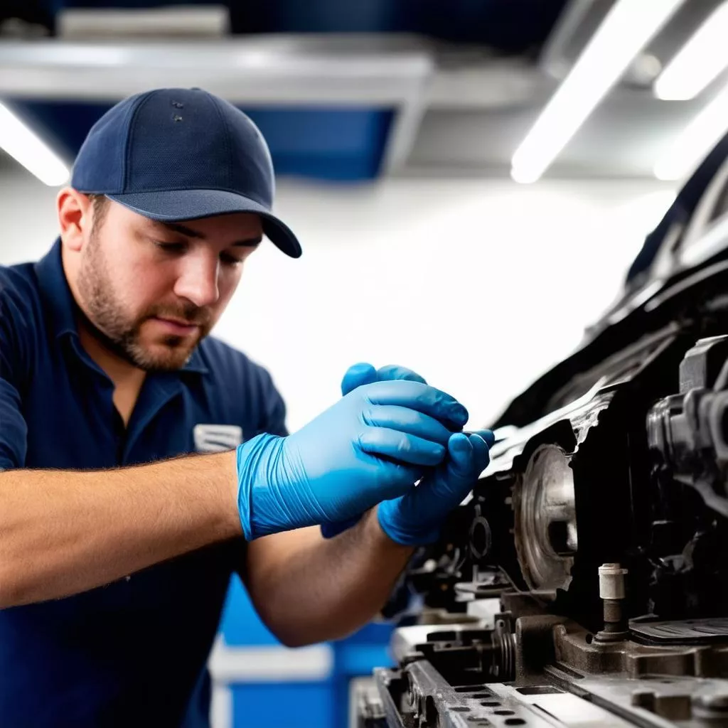 Inspecting auto parts