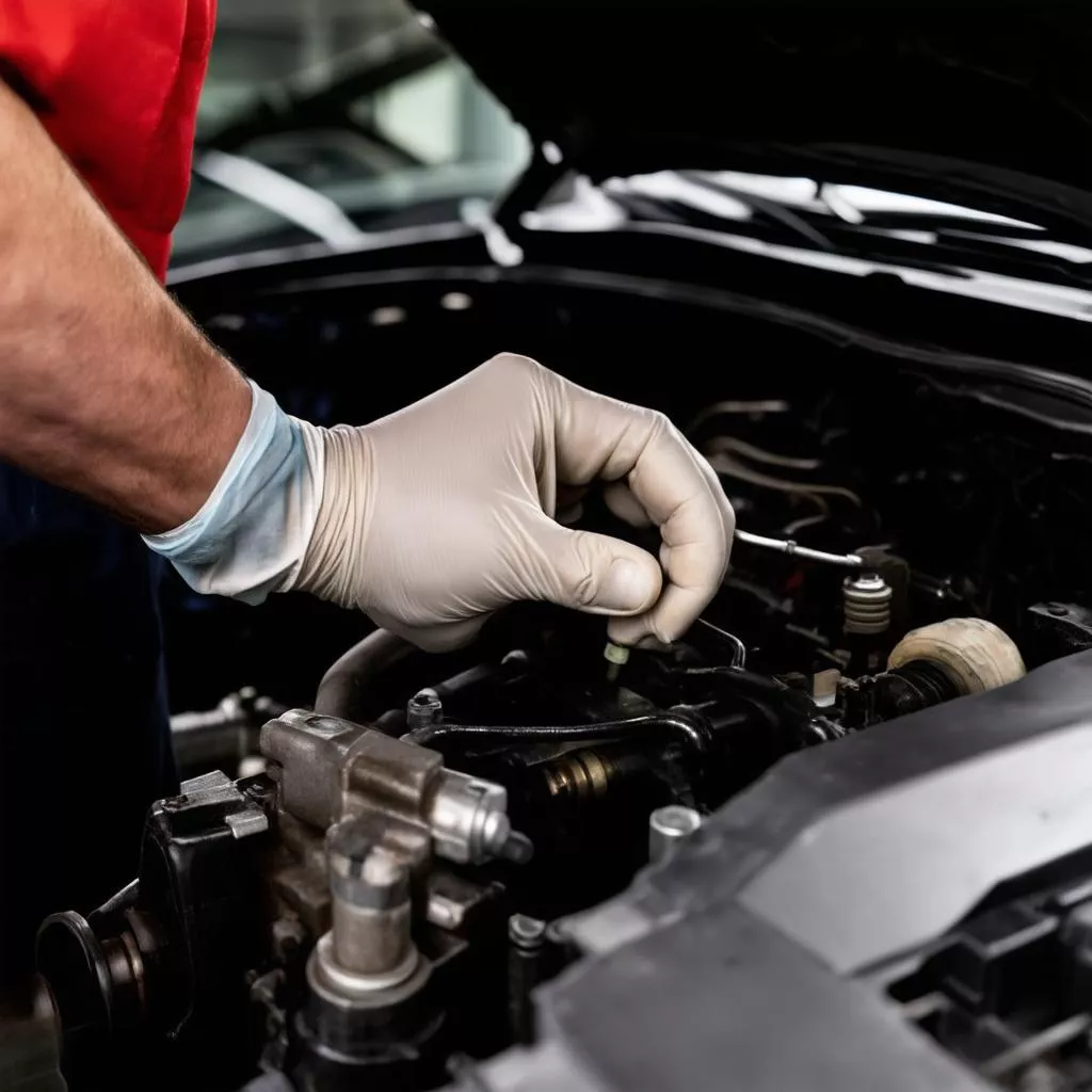 Kiểm tra phụ tùng xe ô tô