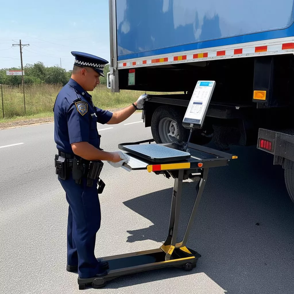 Kiểm tra tải trọng xe tải