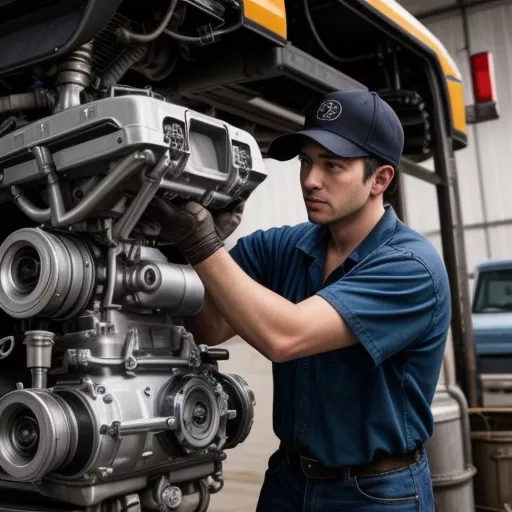 पुरानी पिकअप ट्रक की जाँच