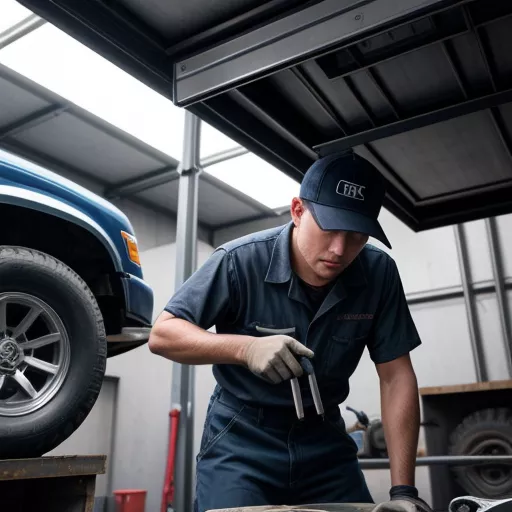 중고 픽업트럭 점검