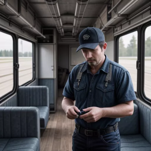 Ispezione di un autobus usato con letti