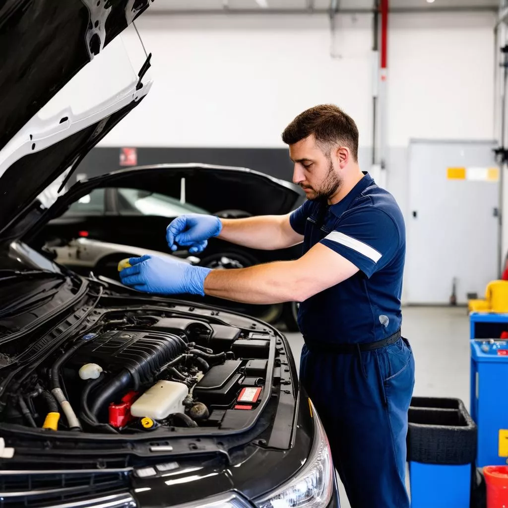 Inspection d'une voiture